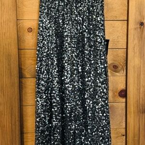 Elegant Black Sequin Formal Dress